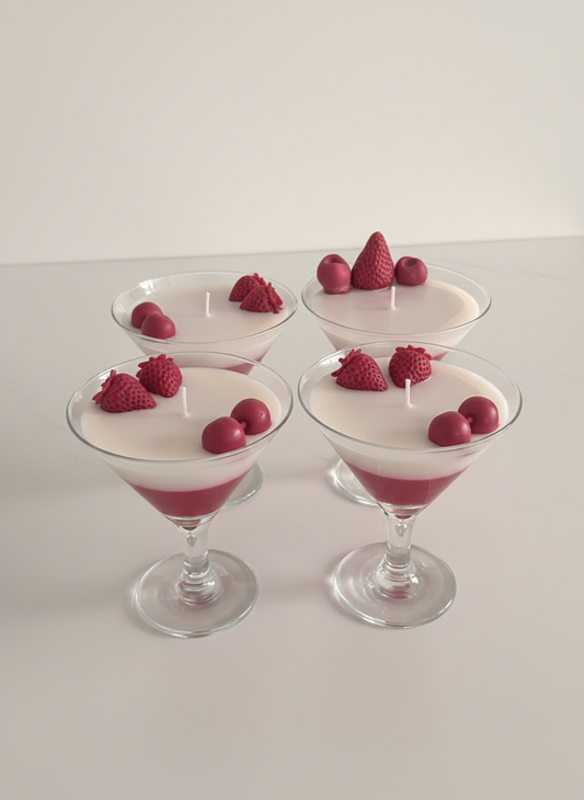 Pack de 4 velas fondo blanco