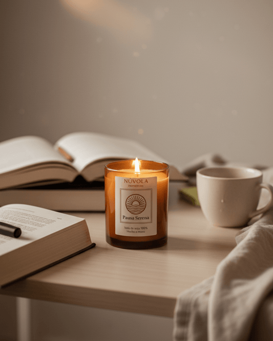 Pausa Serena – Vela para estudiar, crear y reconectar - Nuvola Momentos