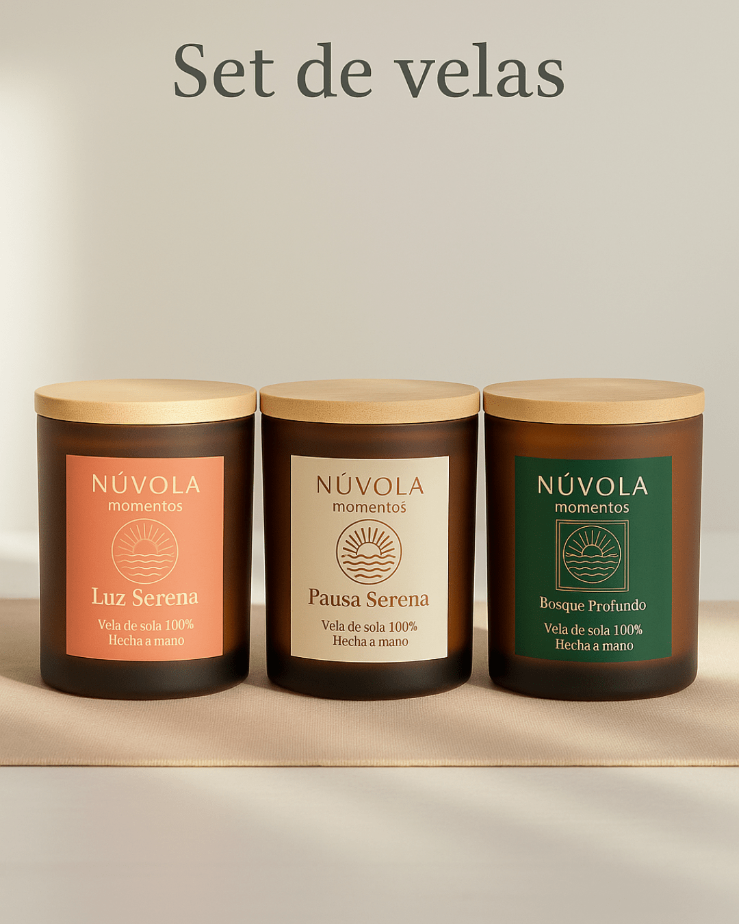 Set Calm – Velas para Calmar Mente, Cuerpo y Espíritu - Nuvola Momentos