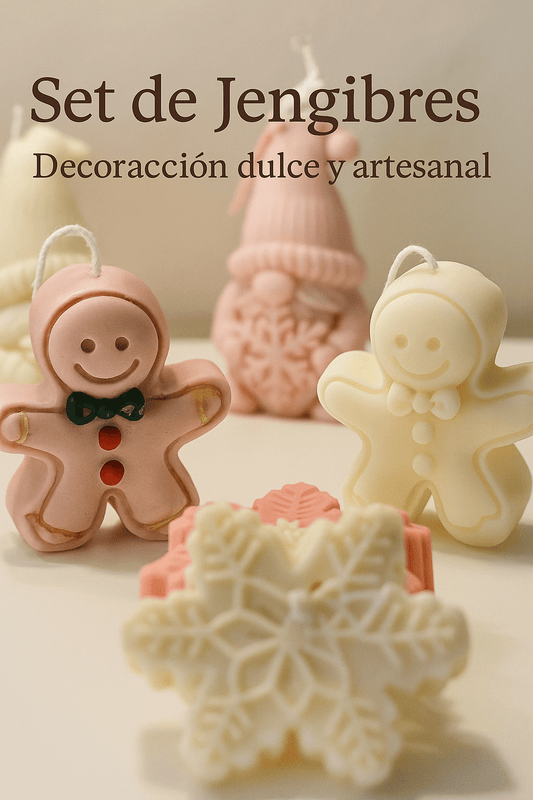 Jengibres – Vela decorativa de edición navideña - Nuvola Momentos