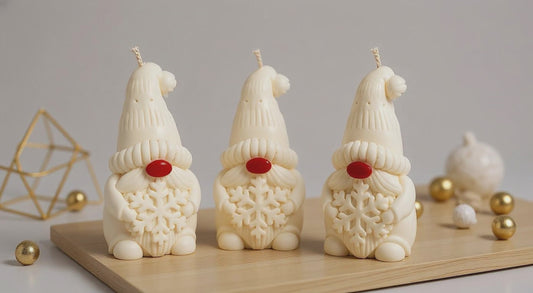 Gnomito Nórdico – Vela decorativa con espíritu navideño