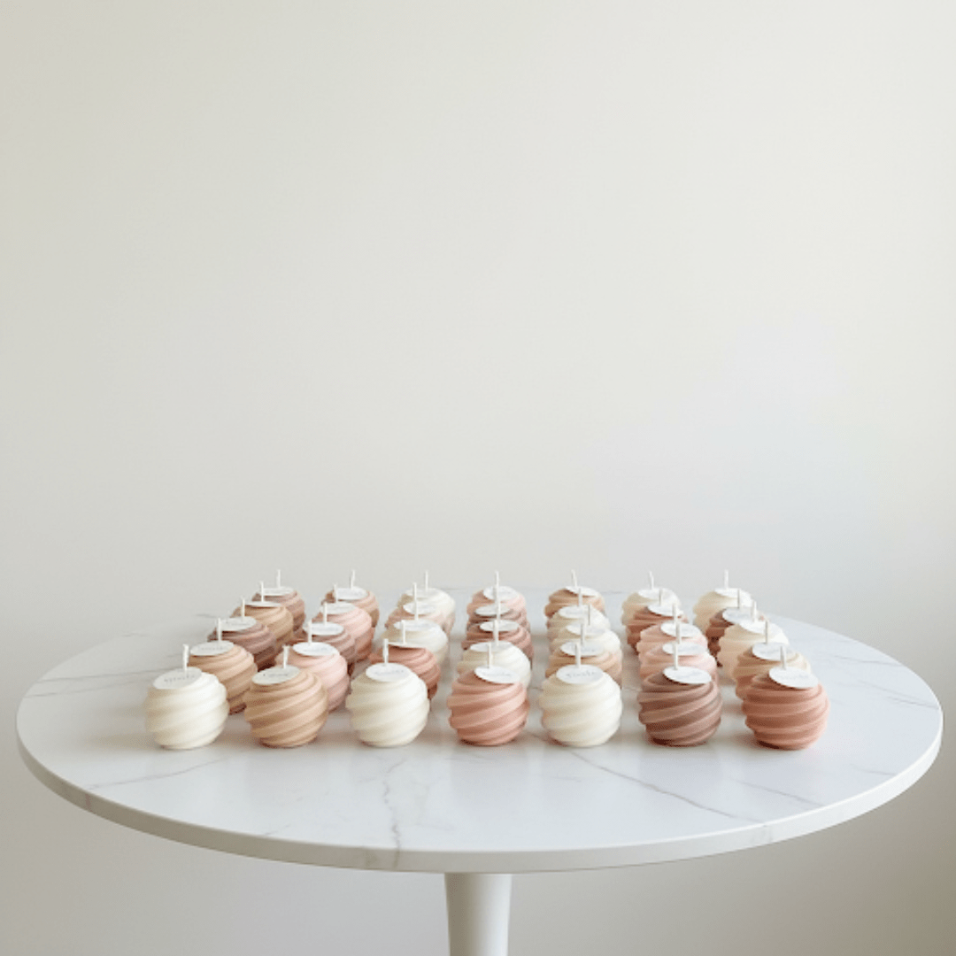 velas personalizadas para invitados de boda - Nuvola Momentos